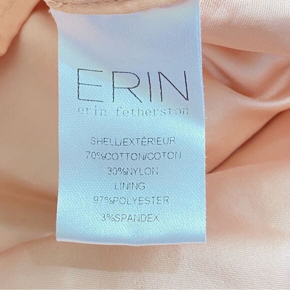 ERIN by Erin Fetherston Peach Alicia Floral Lace Fit Flare Mini Dress Sz 4 - Picture 10 of 14